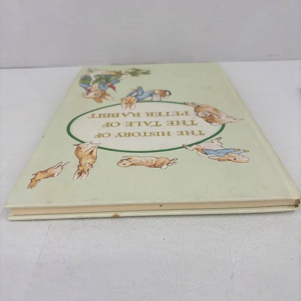 The History Of The‎ Tale Of Peter Rabbit Hardcover Book & Bookmarks Vintage 1976